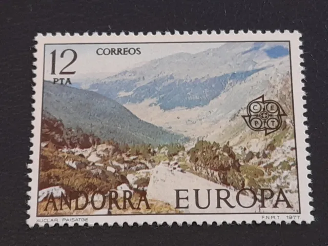 1977 Andorra Spagnola España Europa CEPT La Valle Xullar n 101 p. 12 Correos MNH