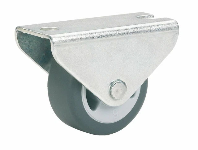 Dörner + Helmer Möbelrolle, Bockrolle mit Softrad 3 cm, Parkett, 35 kg, 791330