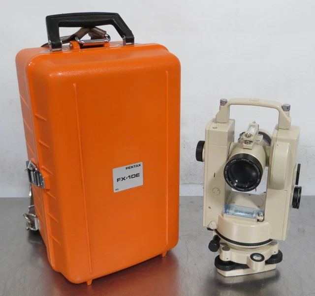 T187995 Pentax FX-1DE Transit Theodolite w/ Carrying Case