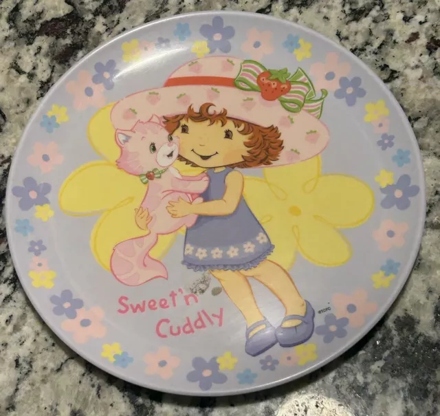 Strawberry Shortcake Plate Kids Zak Designs Plastic Sweet N Cuddly Rare