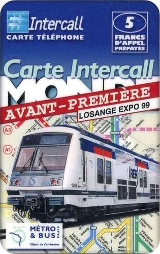 N°492  Tres Rare Telecarte Prepayee A Code Intercall 2000 / 3300 Ex. / Neuve