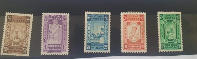 Ethiopia: 1936: Red Cross set, MNH