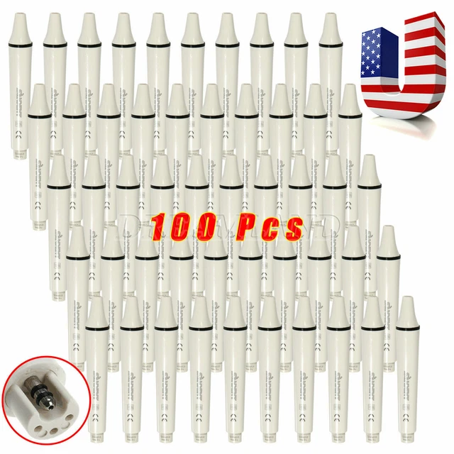 100 Dental Piezo Ultrasonic Scaler Handpiece For EMS Tip 135℃ SANDENT