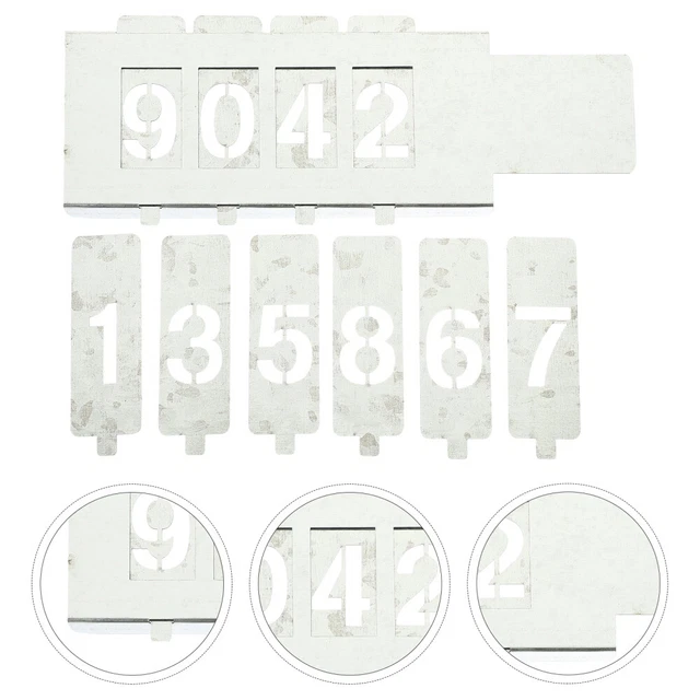 MODELLI NUMERICI DISEGNI da colorare per stencil riutilizzabile lettera ...