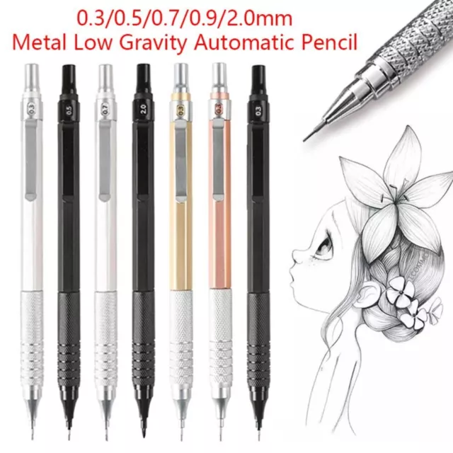 Metal Automatic Pencil Low Gravity Movable Pencil Propelling Pencil  Students