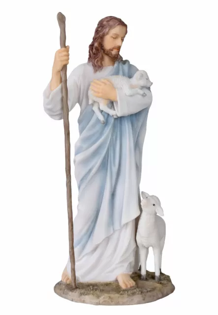 Christus der gute Hirte Jesus Skulptur Kirchenfigur Messias Gottes Sohn Veronese