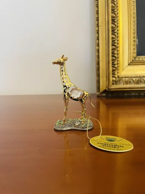 Girafe Crystal Temptations doré 24 K Swarovski Crystal