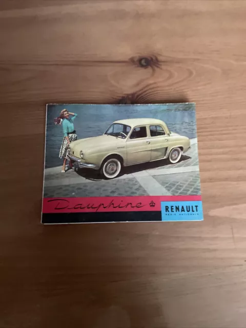 RENAULT  Dauphine - Dépliant Publicitaire Original -