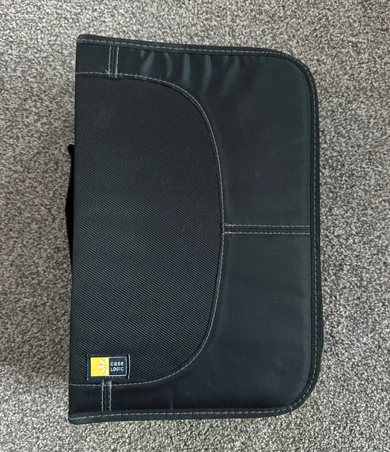 Case Logic CDW-92 CD Wallet - Holds 92 Discs or 46 With Notes - Nylon (Black)