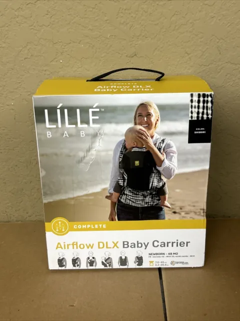 Nuevo portabebés y niño LILLE Baby Complete Airflow DLX NB-48M Shibori negro