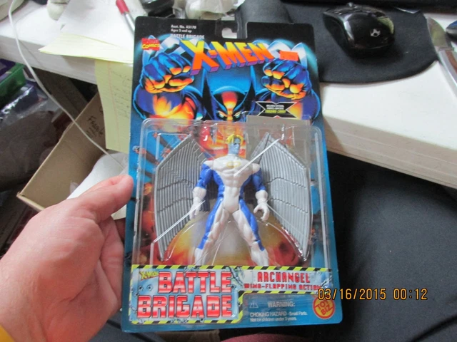 Marvel Comics X MEN BATTLE BRIGADE  "ARCHANGEL"  MOC  1996   TOY BIZ