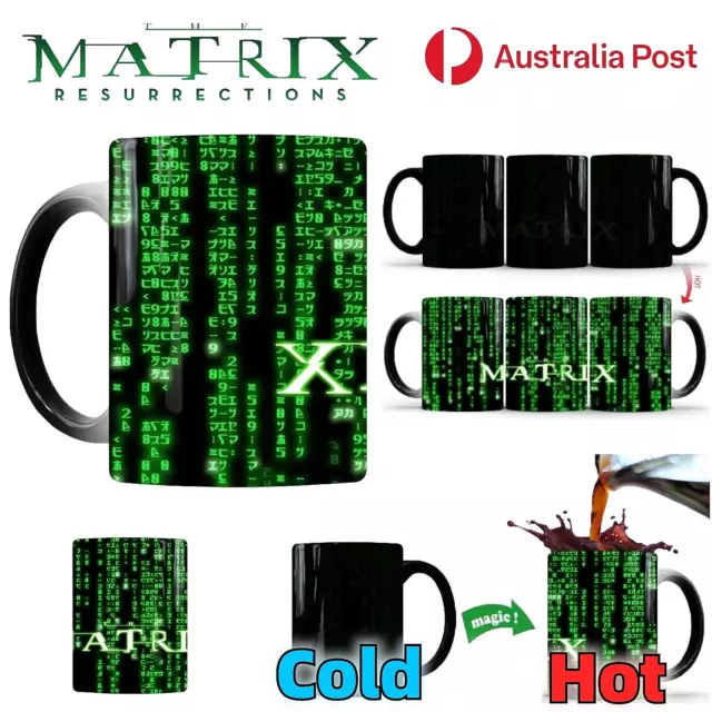 The Matrix Heat Change Mug Temperature Reactive Colour Changing Coffee Tea Cup