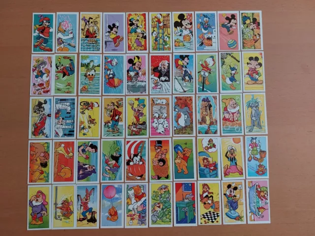 Disney Health & Safety Full Set 50 Bassett & Co. Ltd. Confectionery Cards (1977)