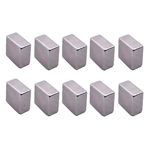 10 X Aimant de Néodyme Extra Stark 10x10x5 MM Verre Tableau Geocahing Aimants