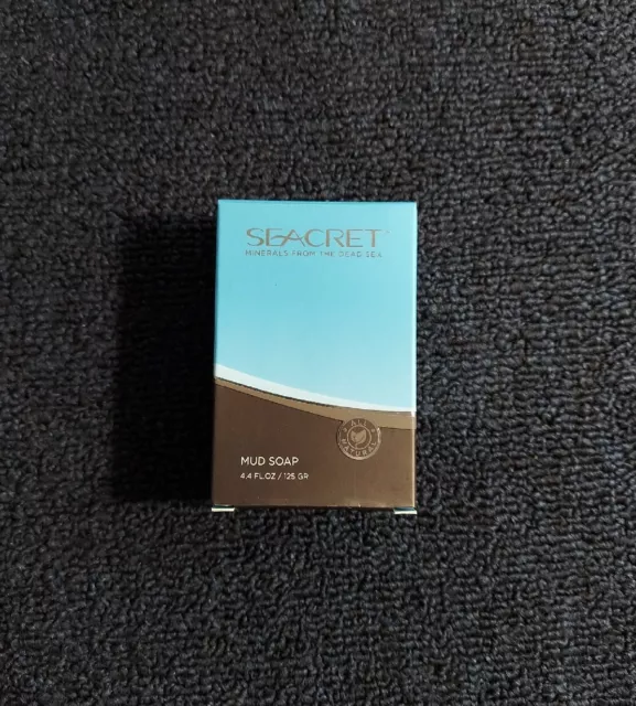 NEW Seacret Mud Soap 'Minerals From The Dead Sea' 4.4 oz / 125 g NIB Bar Soap