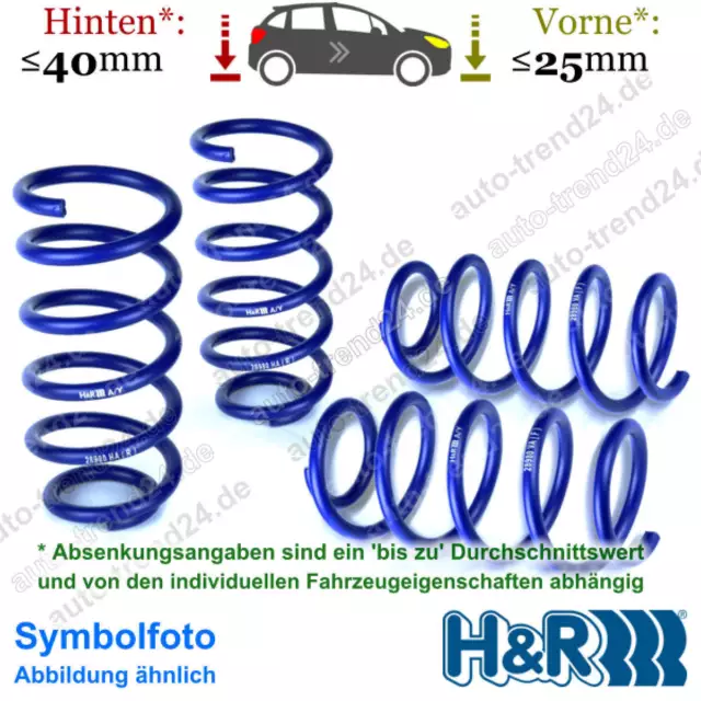 H&R Tieferlegungsfedern 25mm & 40mm u.a.: VW Sharan 7N1, 7N2, Bj. 2010-2022