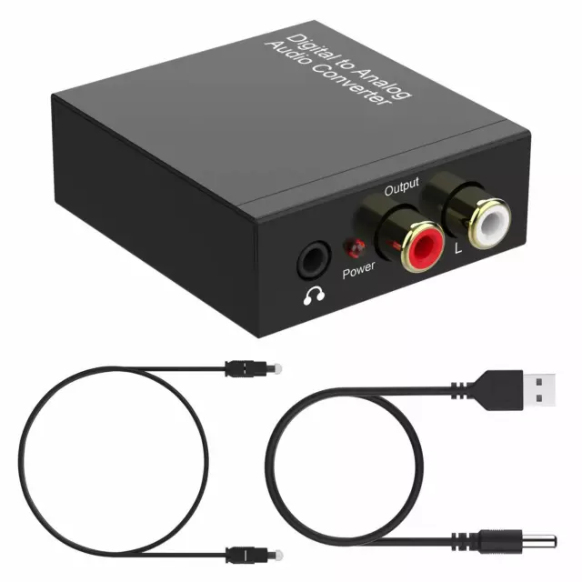 Digital to Analog Converter DAC, SPDIF Coaxial Optical Convert to L/R RCA