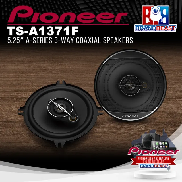 Pioneer TS-A1371F 5.25" A-Series 3-Way Coaxial Speakers