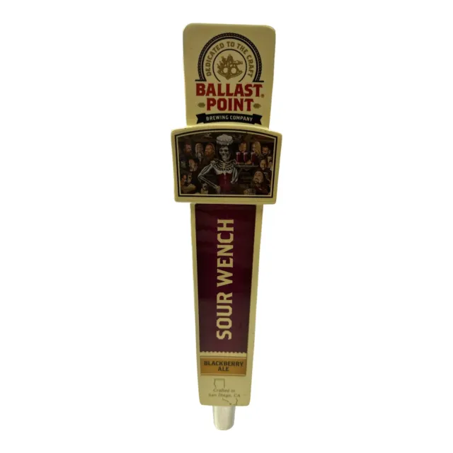 Ballast Point Brewing Company Sour Wench Beer Tap Handle USED Blackberry Ale