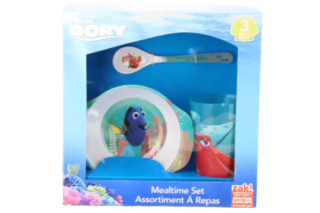 NEW FINDING DORY MEALTIME SET Bowl Spoon Cup BPA Free Disney Pixar Nemo Kids Zak