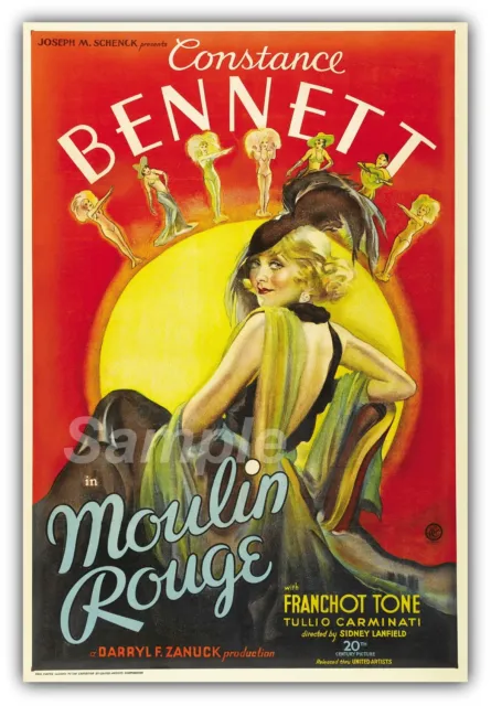 Mr02 Vintage Moulin Rouge Movie Poster A2 Print