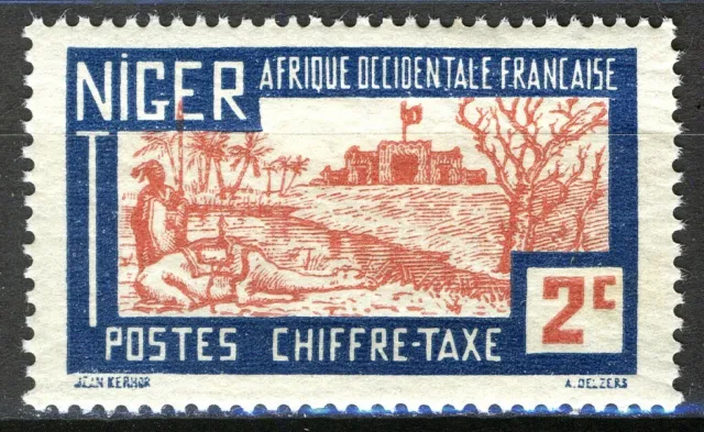 French Niger 1927, 2c camel barracks, Taxe MNH, Yv 9