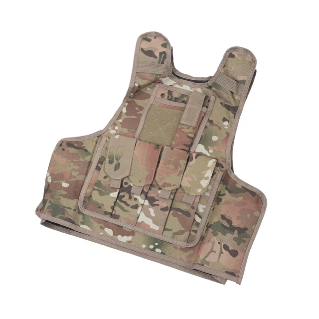 Kids Camouflage Outdoor Vest Neutral Children Outdoor Vest Free Size For