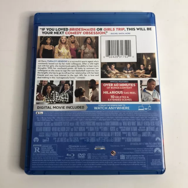 What Men Want [Blu-ray +DVD+ Digital Copy] Very Good with Case 2