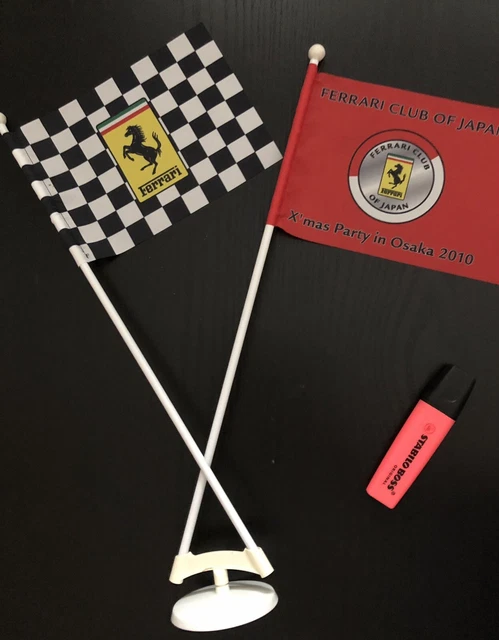 2010 Ferrari Club Of Japan Gagliardetto Fanion Fan Photo Badge Rare F1
