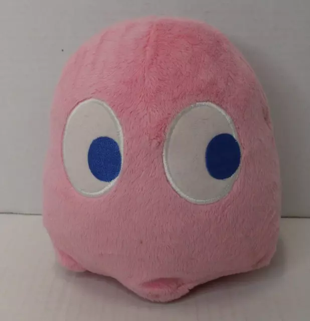 Mrs Pac-Man Video Game Pinky Ghost Plush 7" NWOT