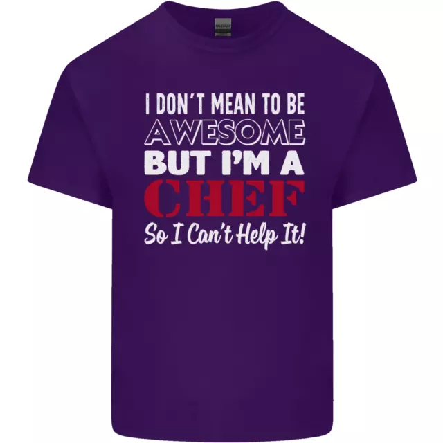 T-shirt da uomo in cotone I Dont Mean to Be but Im a Chef 9