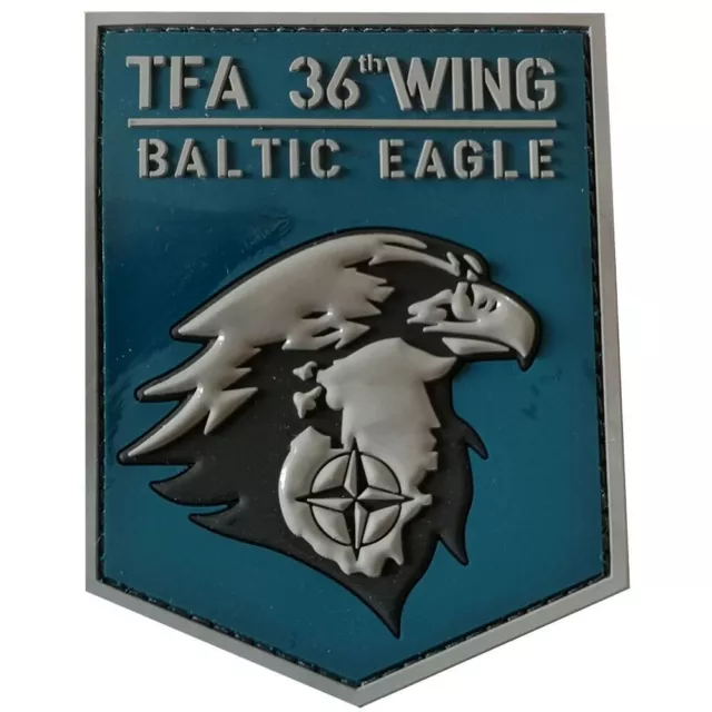 Parche de goma con velcro TFA 36 Wing Baltic Eagle Aeronautica Militare