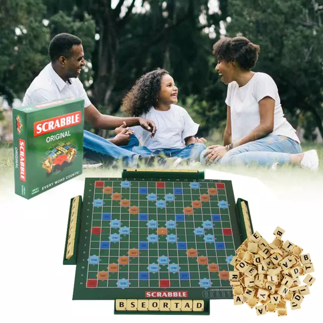 Scrabble Board Game Spelling Puzzle Game Educational Toy Family Party Kids Adult