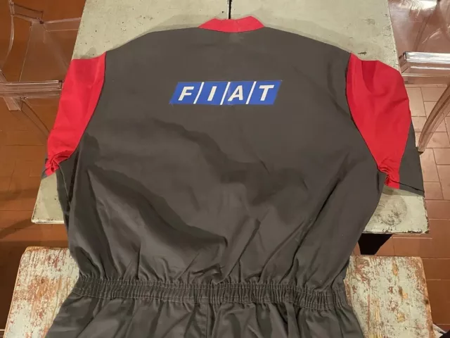 Tuta Meccanico Fiat Ricambi Service Vintage Nuova Anni 80 Pilota Auto