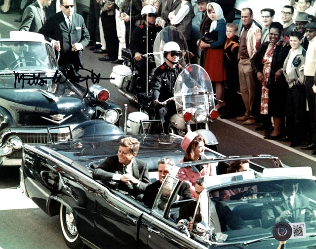 Milton Wright Signed 8X10 Photo Beckett Coa Jfk Secret Service Assassination 2