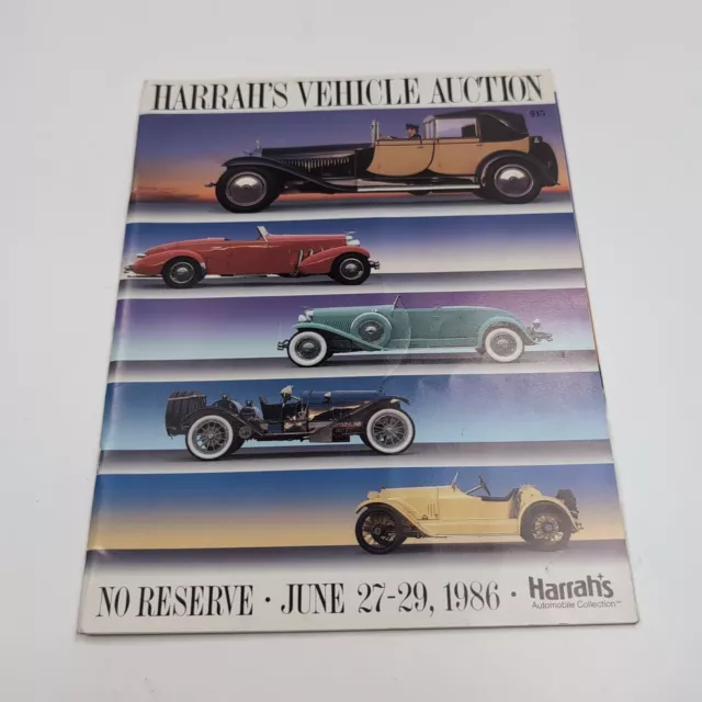 1986 Harrah's Vehicle Auction Catalog + 1931 Bugatti Royale Poster