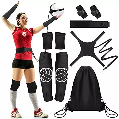 5 Set Volleyball Training Equipment Aid Volleyball Trainer Kit, Include Elast...