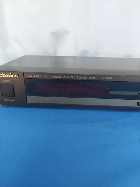 TECHNICS QUARTZ SYNTHESIZER AM/FM STEREO TUNER MODEL ST-S76 Tested Works 3