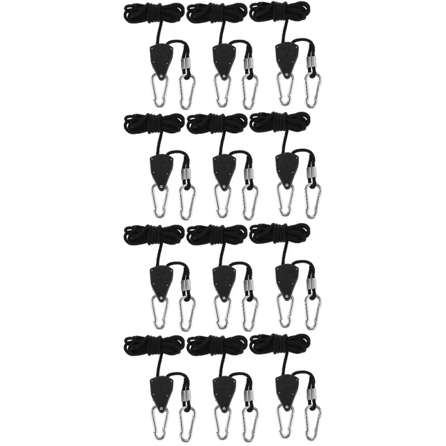 12 PCs einstellbare Wachsen leichte Kleiderbügel langlebige Riemenscheibe -Ropes