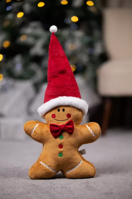 Weihnachten Lebkuchen Mann Dekoration weicher Plüschstoff Kinderspielzeug Weihnachten Wohnkultur