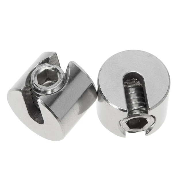 2 pz morsetto per fune metallica 316 morsetto per fune metallica in acciaio inox morsetto per filo argento
