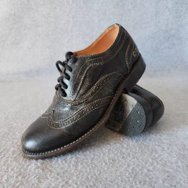 Bed|Stü Lita Cobbler Wingtip Oxford Shoes Rustic Antiqued Distressed Women US7.5