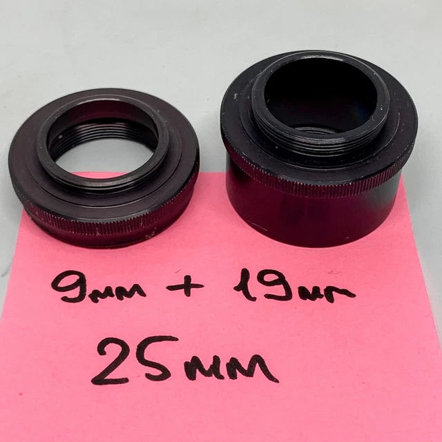 3 TUBES ALLONGE N°1, N°2 et N°3 pour m42 à vis EUR 9,90 - FR