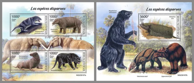 NIGER 2023 MNH ** Animali estinti specie #107