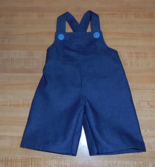 DARK BLUE DENIM OVERALLS W/ POCKET for 16-18" CPK Cabbage Patch Kids ANY COLOR