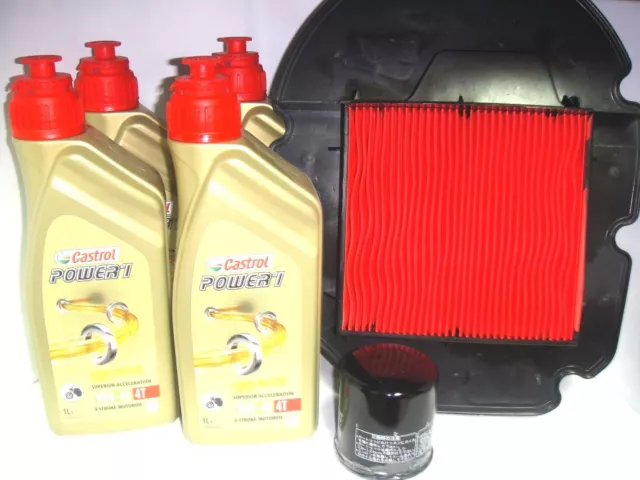 KIT DE MANTENIMIENTO ACEITE CASTROL POWER1 10W40 HONDA VTR F Fire Storm SC36