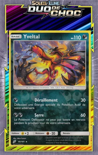 Yveltal 019/025 PV120 Carte Pokémon™ Rare Neuve VF