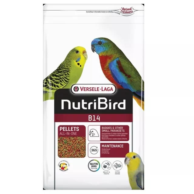 NutriBird B14 Alimento en Pellets Extruidos para Periquitos (Budgies y