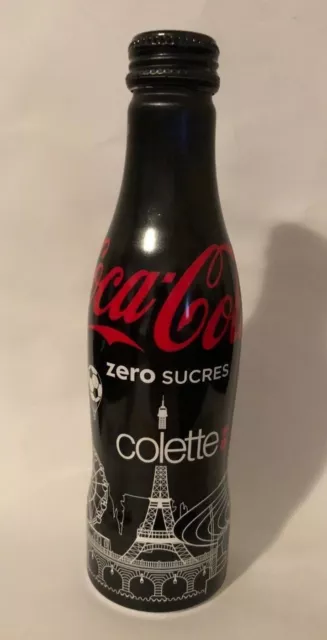 Coca Cola Zero Colette Aluminium Bottle Francia  2016 very rare