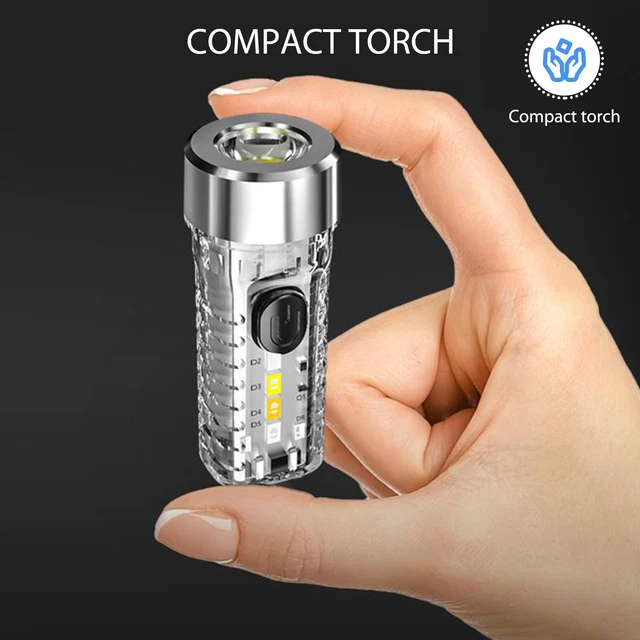 Waterproof Keychain Flashlight Portable Flashlight 3 Gears for Outdoor Emergency 3